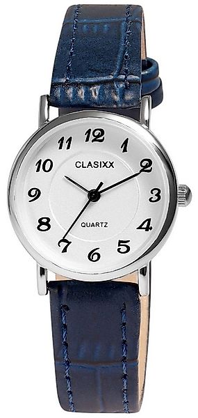 Clasixx Quarzuhr CX0026 klassischLederimitationsarmband, D: 27 mm, Damenuhr günstig online kaufen