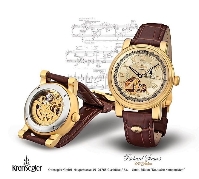 Kronsegler Automatikuhr Sammleredition „Deutsche Komponisten“ günstig online kaufen