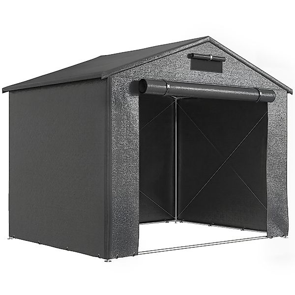 Outsunny Zeltgarage 2,5x1,8 m Wasserdicht Garagenzelt mit Pultdach aufrollb günstig online kaufen