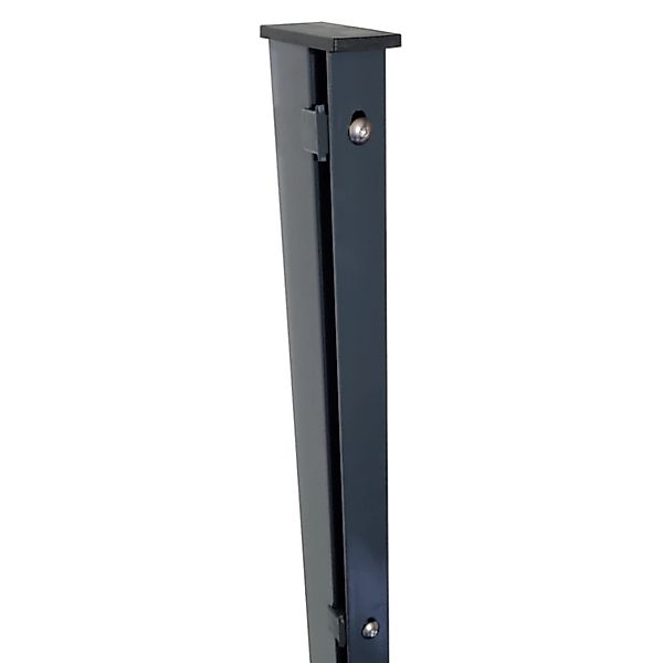 Zaunpfosten für Doppelstabmatten Abdeckleiste Anthrazit 6 cm x 4 cm x 200 c günstig online kaufen