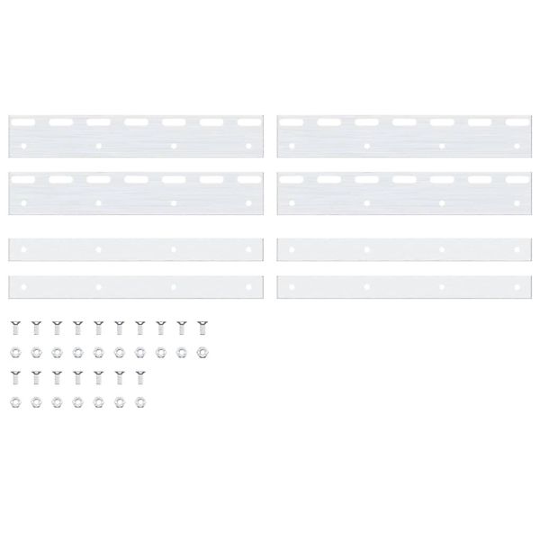 vidaXL Klemmleisten 4 Stk Silbern 28 cm Edelstahl 153877 günstig online kaufen