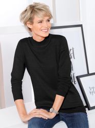 Sieh an! Strickpullover Stehkragenpullover günstig online kaufen