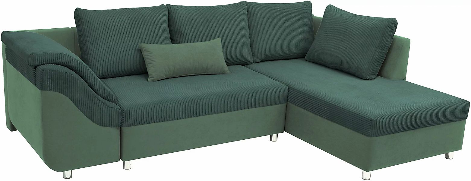 COLLECTION AB Ecksofa Sally L-Form, mit und ohne Bettfunktion, inklusive lo günstig online kaufen