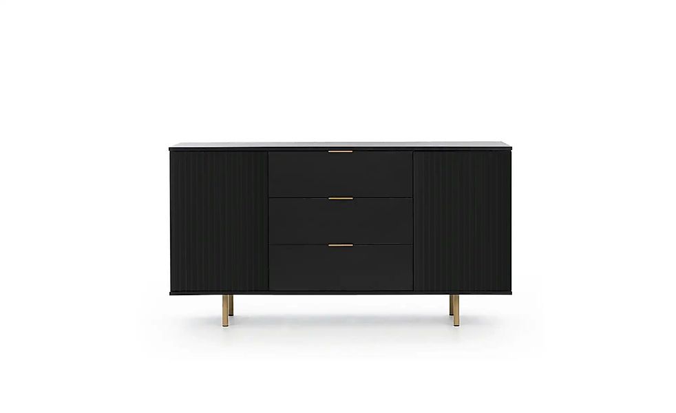 Sideboard  Bianco ¦ schwarz ¦ Maße (cm): B: 150 H: 80 Kommoden & Sideboards günstig online kaufen
