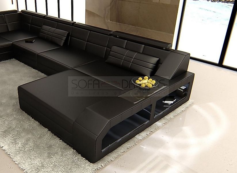 Sofa Dreams Wohnlandschaft Ledercouch Leder Sofa Matera XXL U Form Ledersof günstig online kaufen