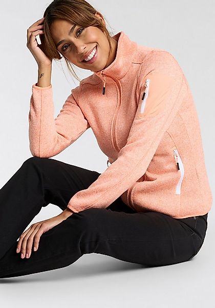 CMP Strickfleecejacke KNITTED MELANGE FLEECE WOMAN JACKET (1-St) Wärmeisoli günstig online kaufen