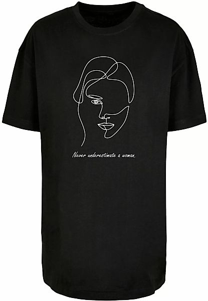 Merchcode T-Shirt "Merchcode Damen Ladies WD - Woman Figure Oversized Boyfr günstig online kaufen