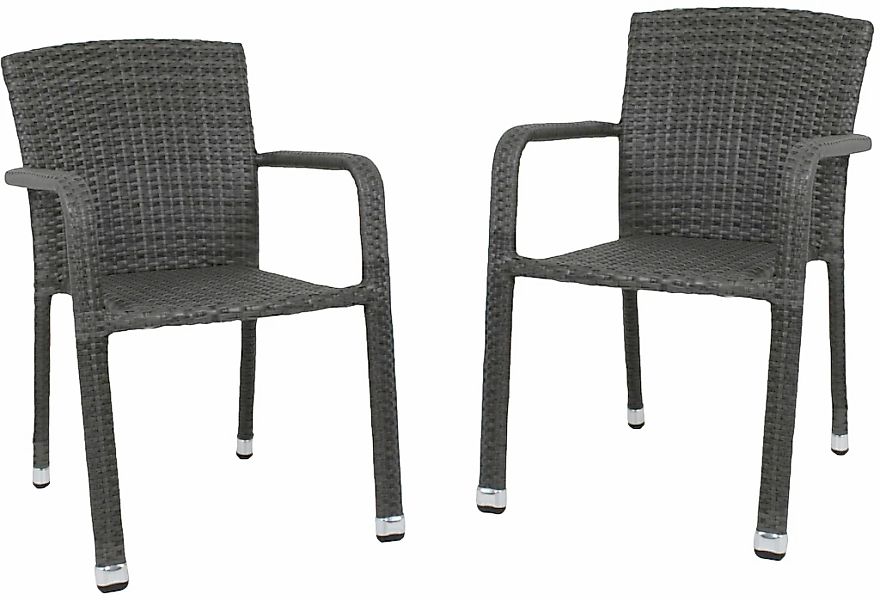 Garden Pleasure Stapelstuhl "GETAFE" (Set) 2 Stk. 2er Set günstig online kaufen
