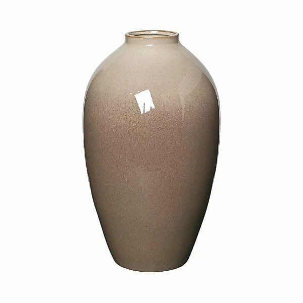 Broste Copenhagen Vasen Ingrid Vase L Keramik Simple Taupe / Brown 40 cm günstig online kaufen