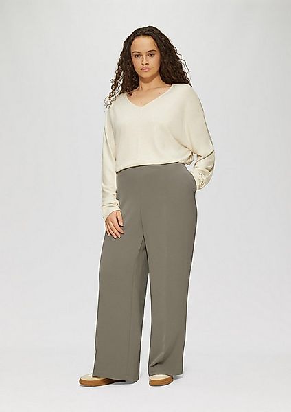 s.Oliver Chinos Hose Wide-Leg-Hose mit elastischem Bund günstig online kaufen