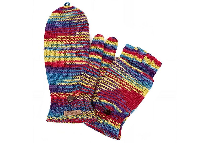 McRon Strickhandschuhe Klapphandschuhe, Klappfingerlinge Modell Vanessa günstig online kaufen