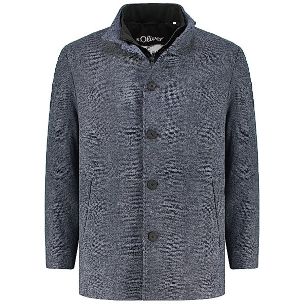 s.Oliver Kurzmantel aus Wollmischung Farbe blau Größe: 4XL günstig online kaufen