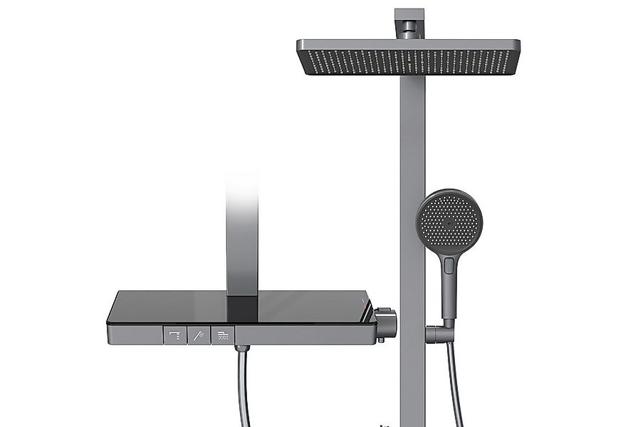 EMKE Duschsystem Duschset Thermostat-Set Regendusche Duschsystem 36×24cm mi günstig online kaufen