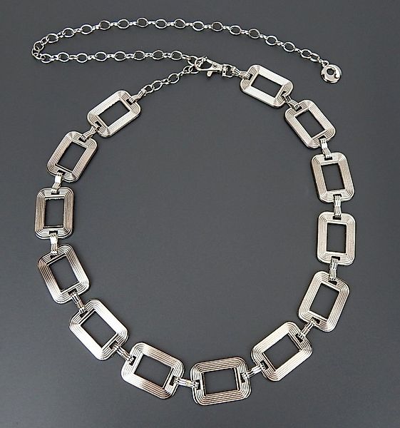 Ella Jonte Kettengürtel Rechtecke 70er Jahre Style verstellbar Vintage günstig online kaufen