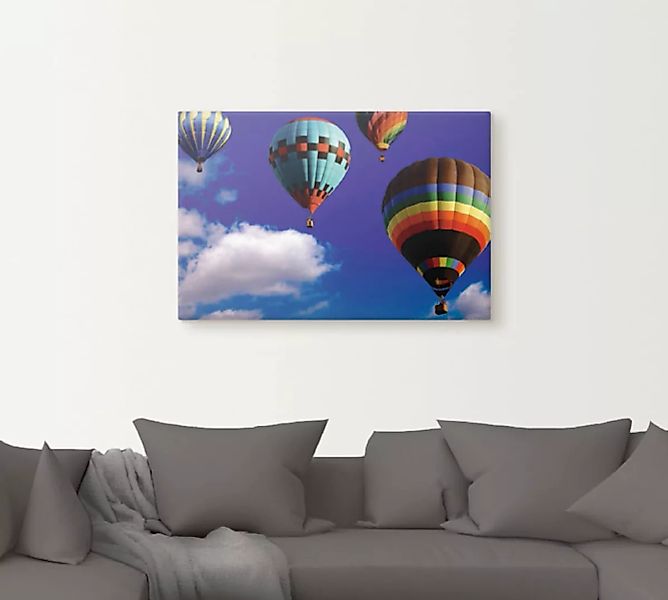 Artland Leinwandbild »Heißluftballons am Himmel«, Ballonfahren, (1 St.), au günstig online kaufen
