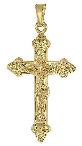 trendor Kreuzanhänger Kreuz mit Korpus Gold günstig online kaufen