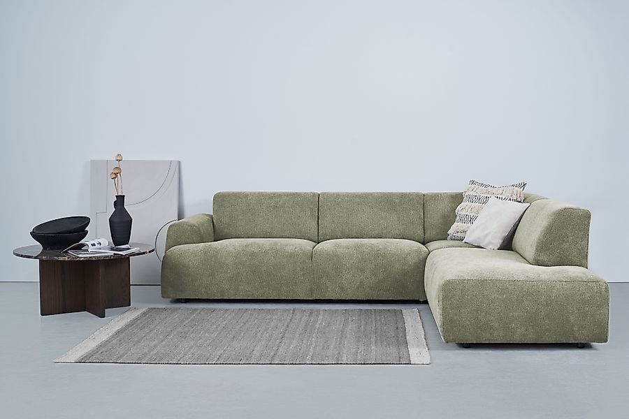 Home affaire Ecksofa "Linkka, Breite 282 cm" L-Form, in einem weichen Cheni günstig online kaufen