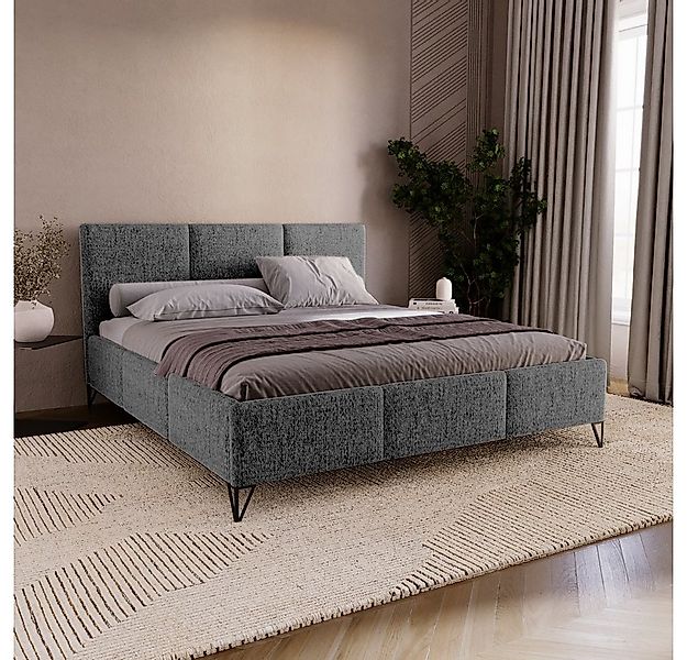 Chilly Möbel Polsterbett Modero 200×200 mit Stauraum & Lattenrost Metallrah günstig online kaufen