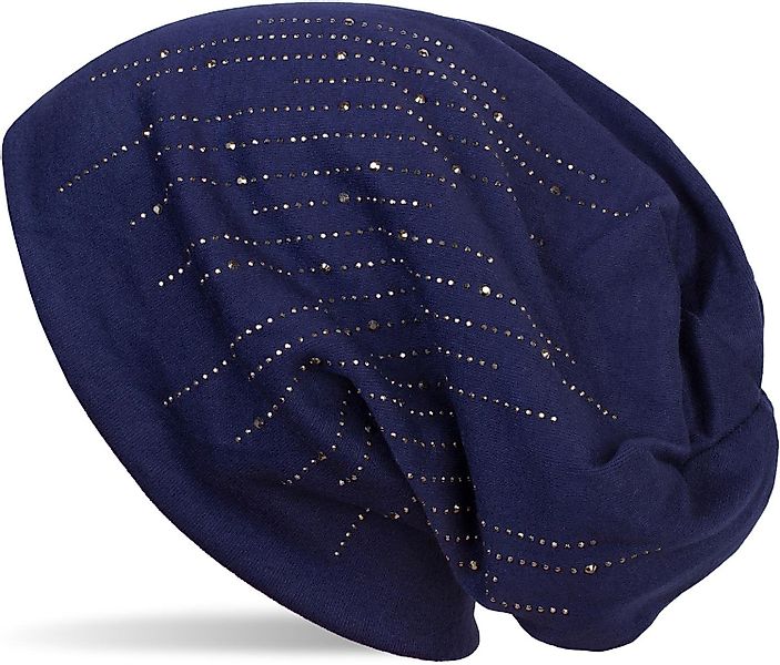 styleBREAKER Beanie Beanie mit Strass Streifen günstig online kaufen