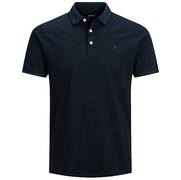 Jack&Jones Poloshirt aus Biobaumwolle Farbe marine Größe: 6XL günstig online kaufen