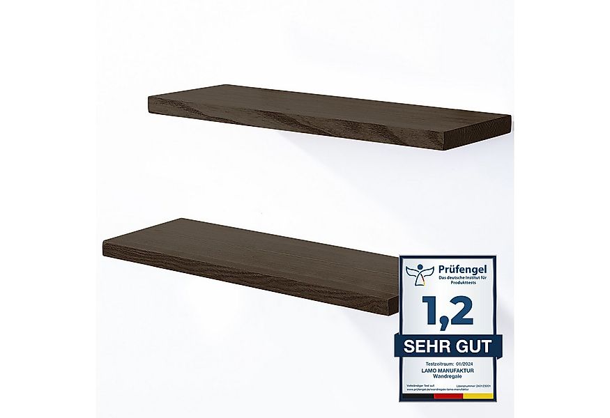 LAMO Manufaktur Wandregal LAMO Manufaktur 2 Stück Wandregal aus Holz 2x 42c günstig online kaufen