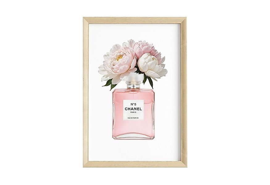 JUSTGOODMOOD Poster Premium ® Coco Chanel Poster · Coco Pink Parfüm Flacon günstig online kaufen