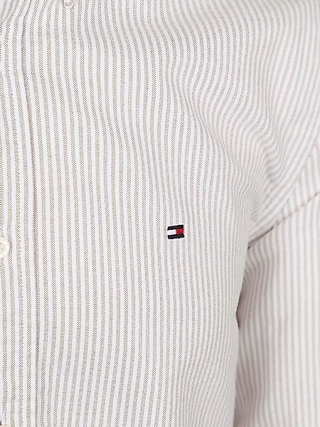 Tommy Hilfiger Oxford Hemd Streifen Beige - Größe L günstig online kaufen