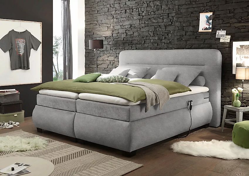 ED EXCITING DESIGN Boxspringbett "Evolution", inkl. Motor und Topper günstig online kaufen