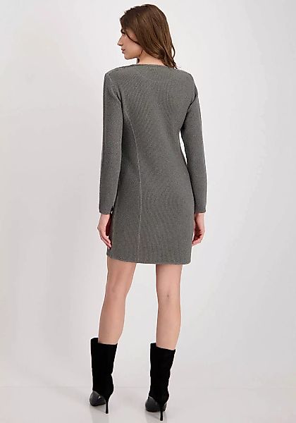 Monari Strickkleid Kleid Strick Mini Lurex in Reiskorn-Struktur günstig online kaufen