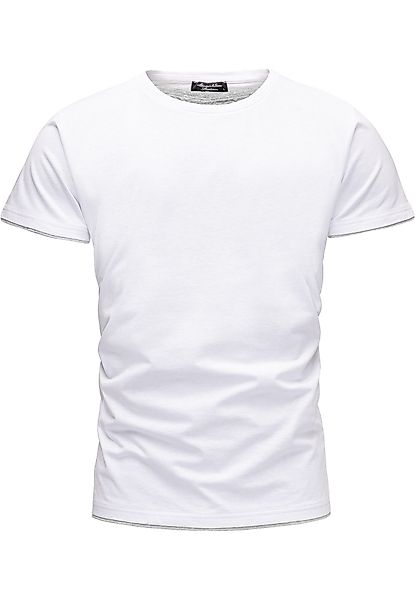 Amaci&Sons T-Shirt LAKEWOOD Herren Slim-Fit Basic günstig online kaufen
