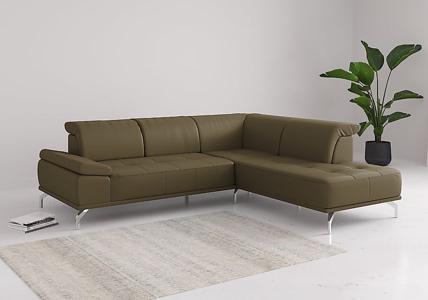 Places of Style Ecksofa "Caluna", Inkl.Sitztiefenverstellung, wahlweise mit günstig online kaufen