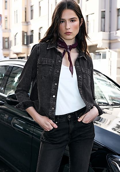 STREET ONE STUDIO Langarmbluse mit Glitzer-Detail günstig online kaufen