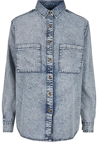 URBAN CLASSICS Klassische Bluse "Damen Ladies Denim Oversized Shirt" günstig online kaufen