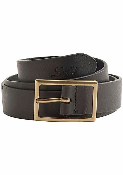 Levis Ledergürtel "RECTANGLE BELT" mit goldfarbener Schließe und Logoprägun günstig online kaufen