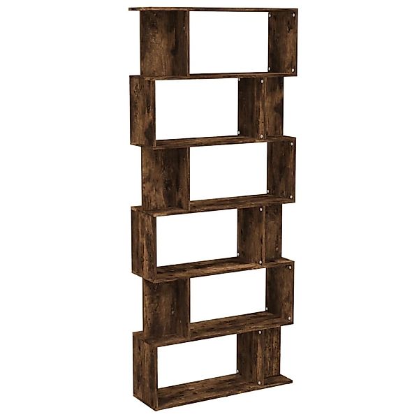 VidaXL Bücherregal/Raumteiler Räuchereiche 80x24x192 cm Holzwerkstoff günstig online kaufen
