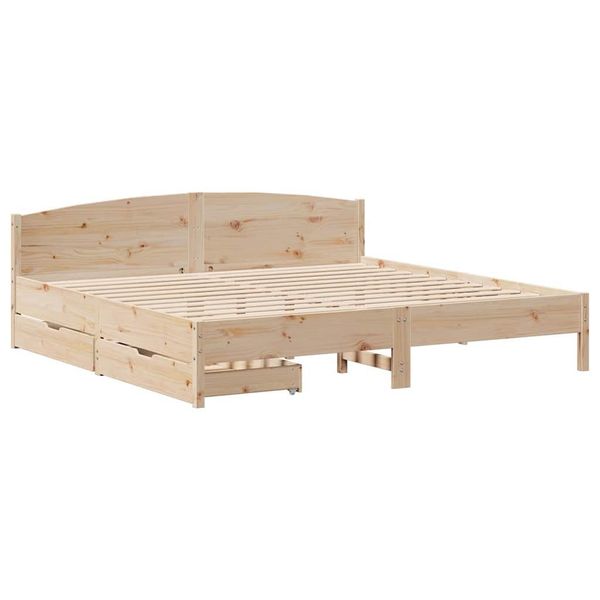 vidaXL Bett Massivholzbett ohne Matratze 200x200 günstig online kaufen