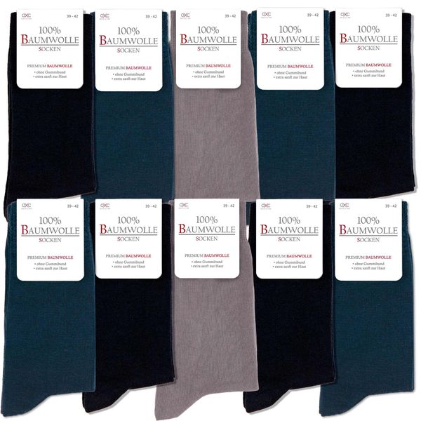 OCCULTO Businesssocken Herren 100% Baumwollsocken 6er günstig online kaufen