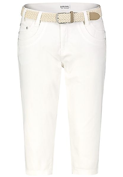 SUBLEVEL Bermudas - mit geflochtenem Gürtel, günstig online kaufen