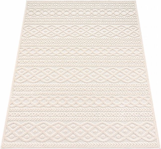 Paco Home Teppich "Cotton 231" rechteckig 10 mm Höhe Uni-Farben, Hoch-Tief günstig online kaufen