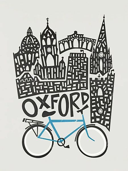 Poster / Leinwandbild - Oxford Cityscape günstig online kaufen