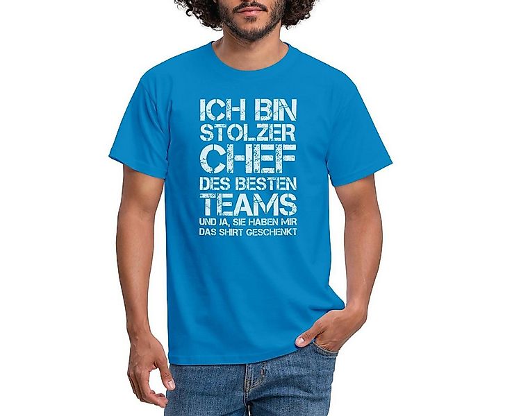 Spreadshirt T-Shirt Stolzer Chef Des Besten Teams Geschenk Geschenkidee für günstig online kaufen