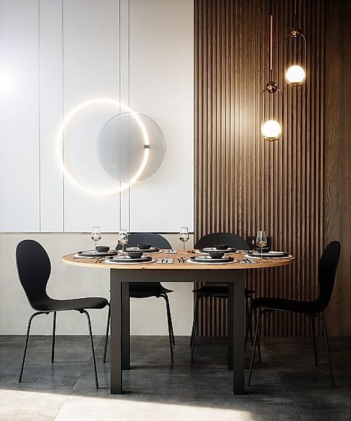 Newroom Esstisch Noa, ausziehbar bis 140cm Weiß Küchentisch Speisetisch günstig online kaufen