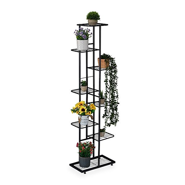 relaxdays Pflanzentreppe Blumenregal aus Metall mit günstig online kaufen
