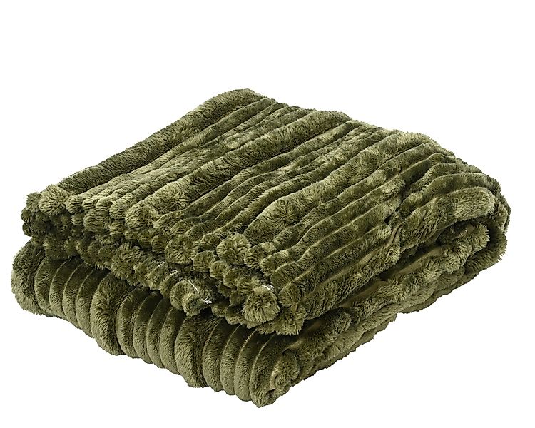 Wohndecke, Kaemingk, Kuscheldecke Fleecedecke 130x170cm Grün günstig online kaufen