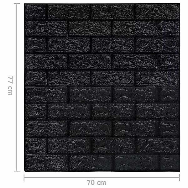 vidaXL Fototapete 3D Tapete Ziegelstein Selbstklebend günstig online kaufen