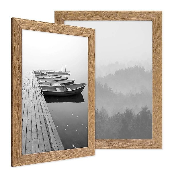 PHOTOLINI Bilderrahmen 2er Set Strandhaus Rustikal günstig online kaufen