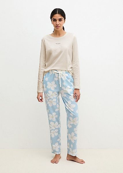 Marc O'Polo Pyjamahose Mix N Match Cotton mit floralem Print, Gummizug und günstig online kaufen