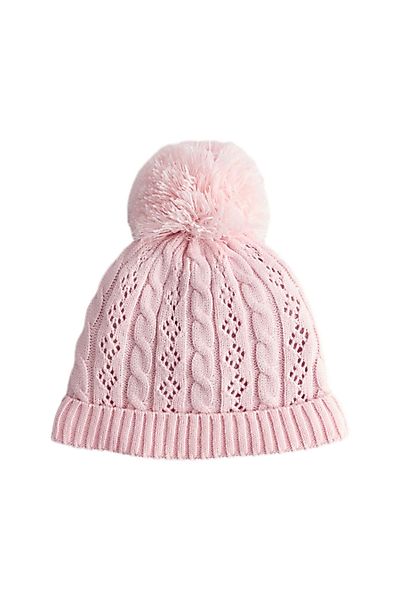 Next Strickmütze Pointelle-Strickmütze mit Bommel und günstig online kaufen