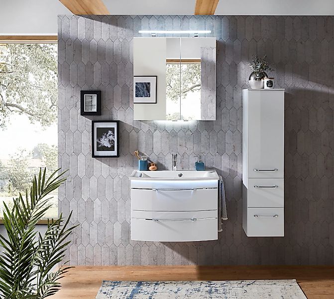 Saphir Waschtisch "Serie 7045 Mineralmarmor-Waschtisch und Unterschrank, 71 günstig online kaufen