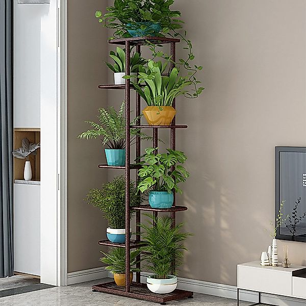 GarveeMore Blumenständer Pflanzenständer 7Tier 8Potted Multiple günstig online kaufen